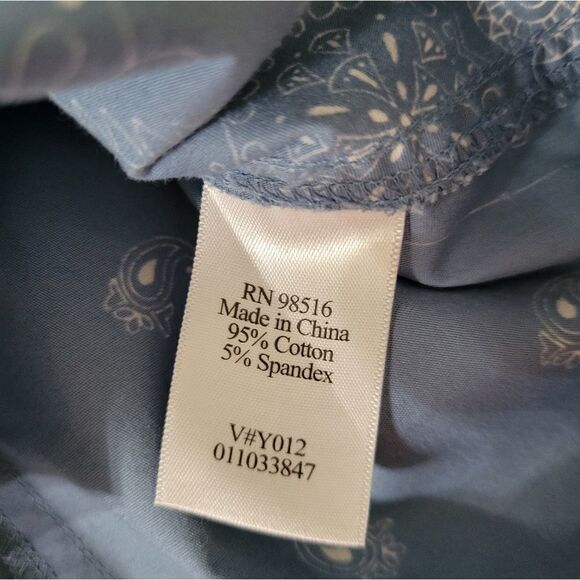 Coldwater Creek Women's Paisley and Floral Button-Down Shirt - Picture 10 of 12